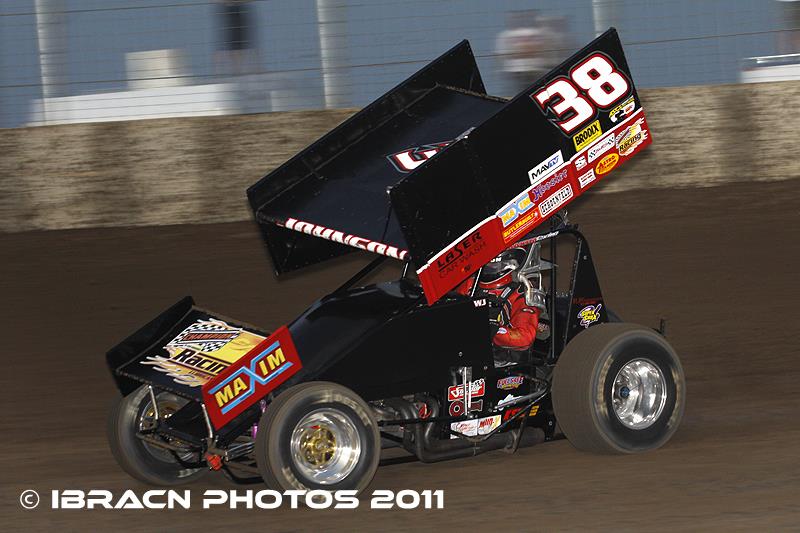 Wayne in action at I-80 Speedway (IBRACN Photo)