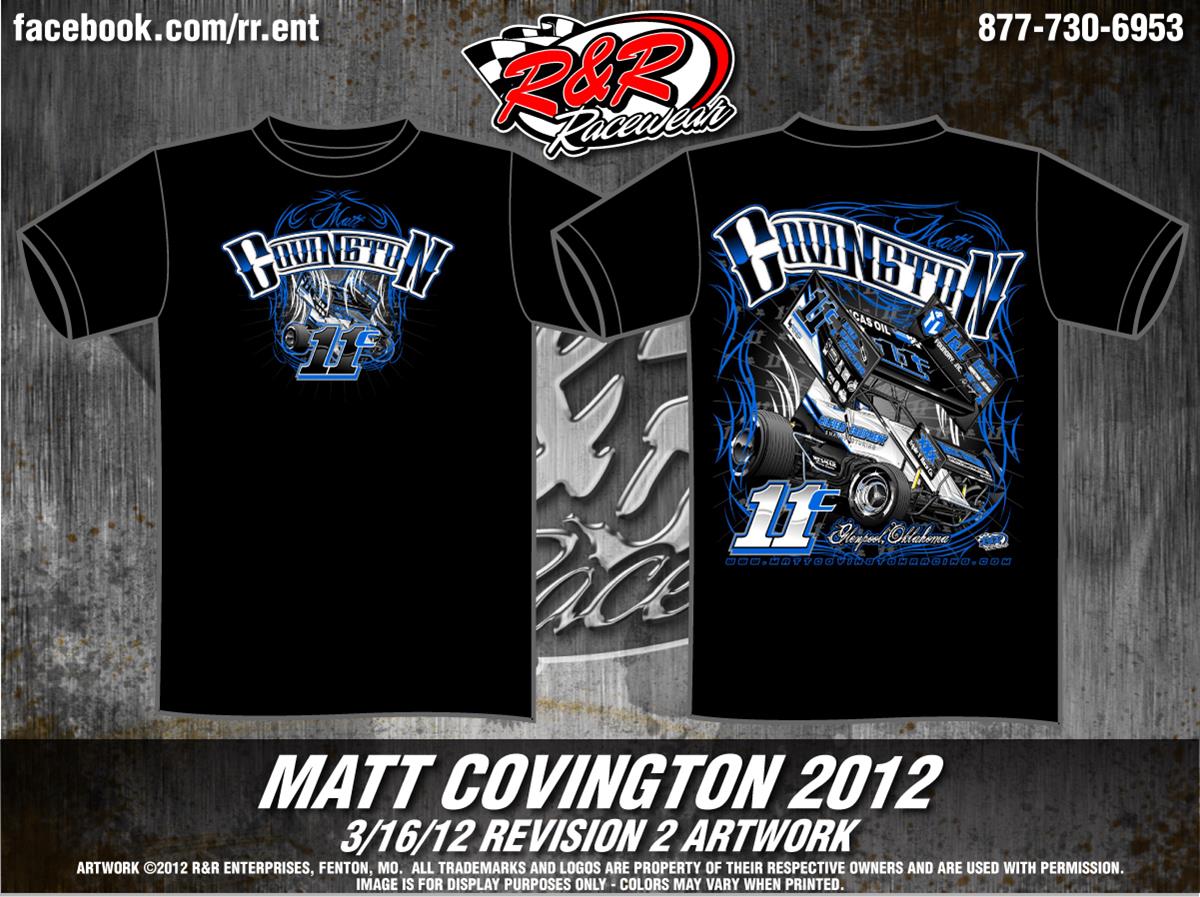 New 2012 Matt Covington Merchandise
