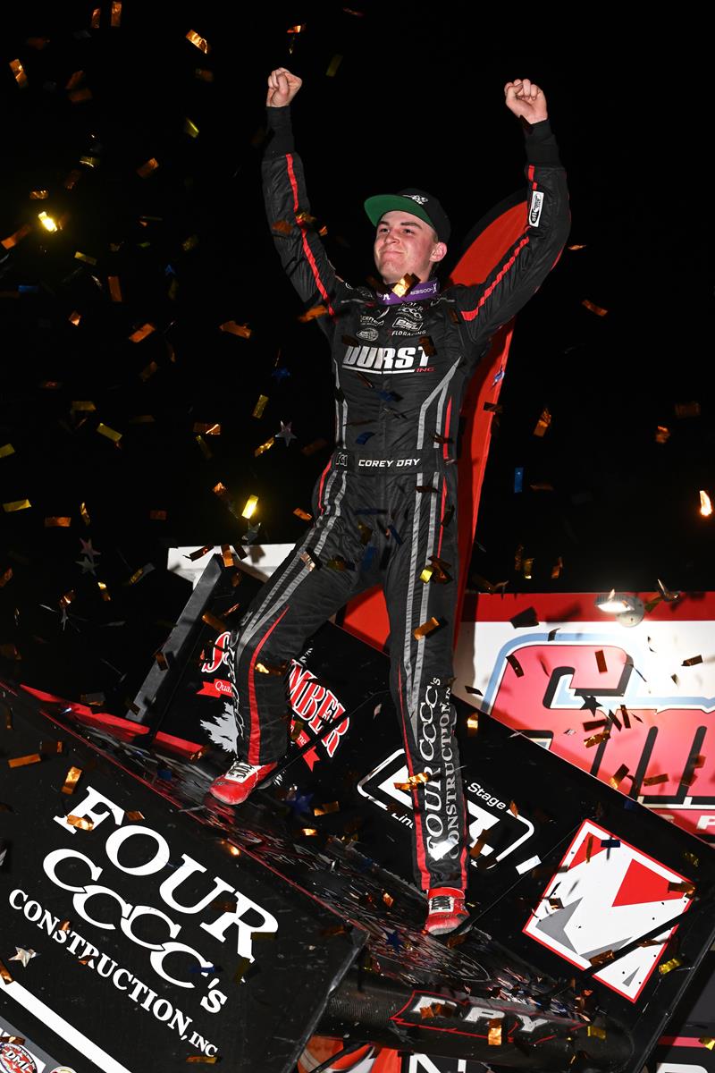 NICE SUNDAY DRIVE: Corey Day Tops Intense Finish at RPM for First Win with Kubota High Limit Racing