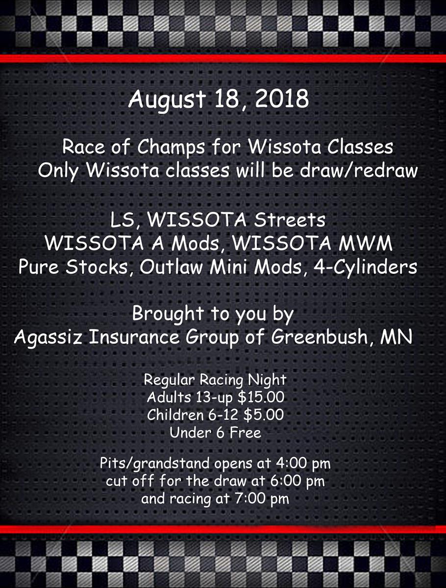 August 18, 2018 Wissota Race of Champs - click on image to enlarge