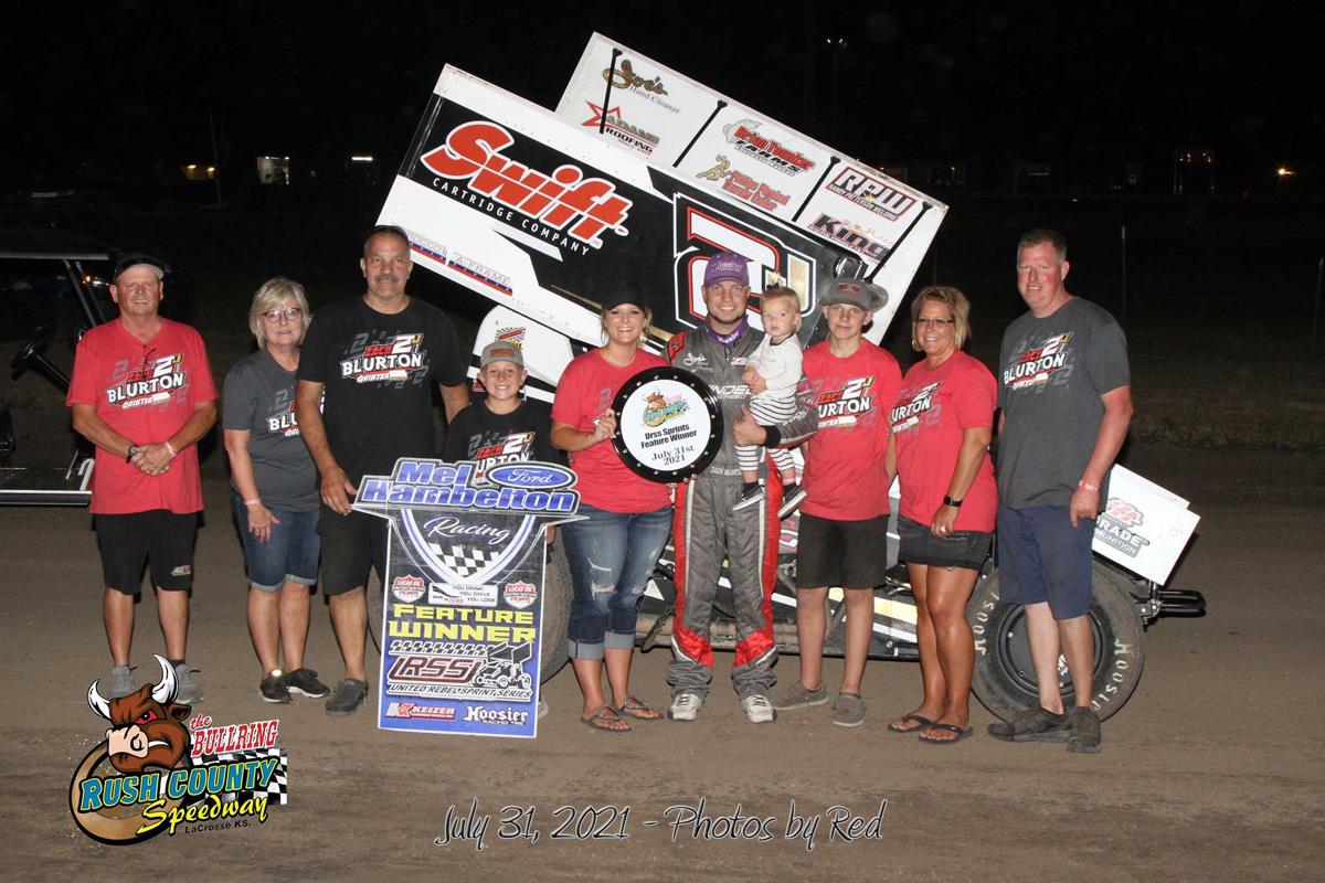 Zach Blurton Captures United Rebel Sprint Series Victory at Bullring Nationals Finale
