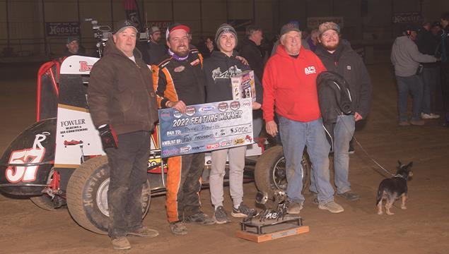 Daniel Robinson Victorious with POWRi National Midgets in Junior Knepper 55