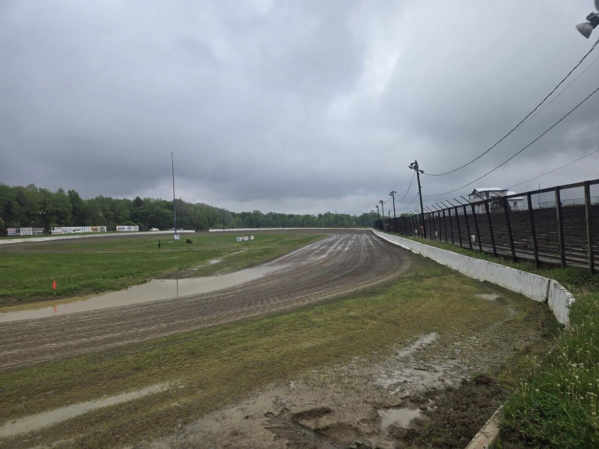 SATURATED GROUNDS FORCE CANCELLATION OF HOVIS RUSH LATE MODEL FLYNN'S TIRE/GUNTER'S HONEY TOURING SERIES EVENT AT ERIEZ ON SUNDAY