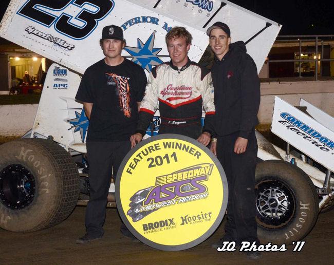 Bergman Best in Speedway Motors ASCS Midwest Opener at I-80!