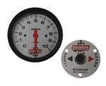 QuickCar 3-3/8 10K In-Dash Tach, Remote Recall