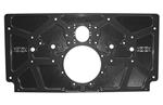 XXX Aluminum Rear Motor Plate - Raised Rail, Black