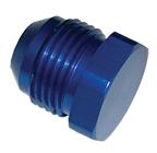 SRP Aluminum AN Flare Plug, Blue