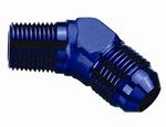 SRP 45° Elbow Male AN to Pipe Fitting, Blue
