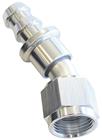 SRP 30° Elbow Push-On Hose Fitting, Chrome Look