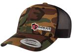 Smileys Snapback Hat, Camo/Black