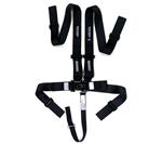 Ultra Shield  5-Pt Pull Down Harness,  Black - All Black Hardware