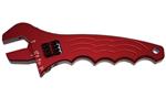 SRP Aluminum Adjustable Fittings Wrench, -03 AN to -12 AN Red