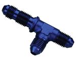 SRP Bulkhead Run Tee Fittings, Blue