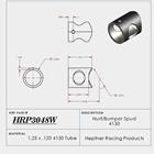 HRP Sprint Nerf/Bumper Spud, 4130 1-3/8 Cope