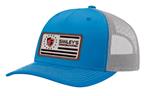 Smileys American Flag Patch Hat, Blue/Grey
