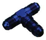 SRP Bulkhead Flare Tee Fittings, Blue
