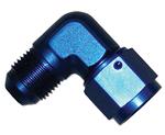 SRP 90° Elbow Female to Male AN Fitting, Blue
