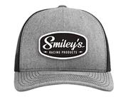 Smiley's Patch Trucker Hat, Heather Grey/Black