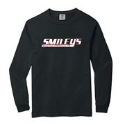 Smiley's American Flag Long Sleeve Tee, Black