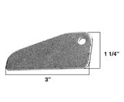 A&A Hood Hinges, 1/4" Hole 1-1/4" x 3" 4/Pack