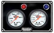 QuickCar 2-Gauge Panel, OP WTBlack