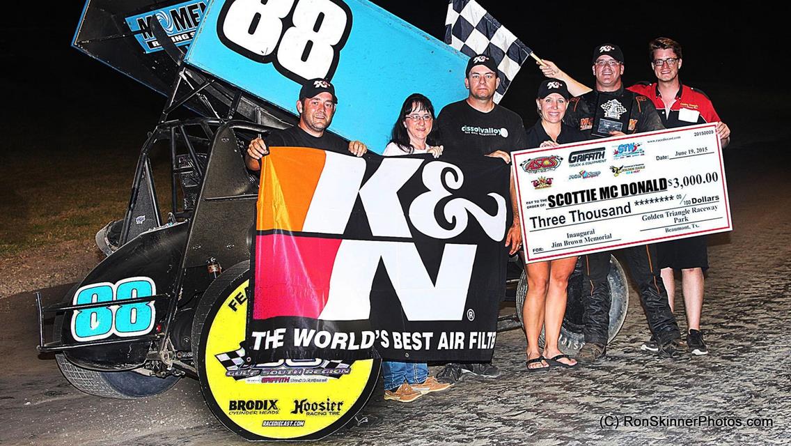 Scottie McDonald Triumphs with ASCS Gulf South at GTRP