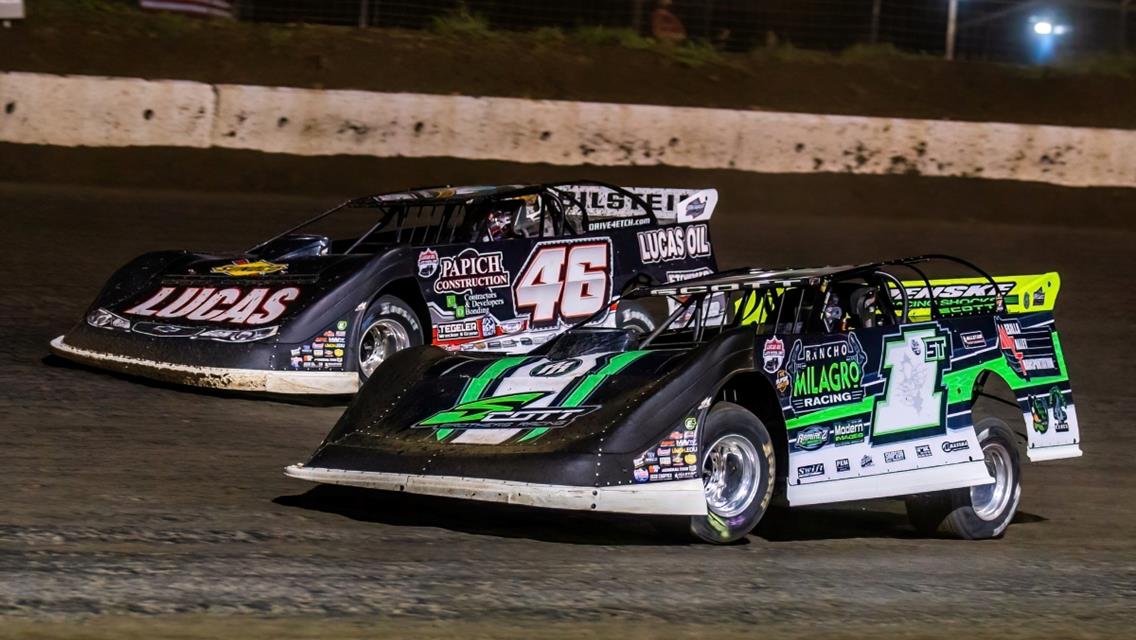 I-80 Speedway (Greenwood, NE) – Lucas Oil Late Model Dirt Series – Imperial Tile Silver Dollar Nationals – July 22nd-24th, 2022. (Heath Lawson photo)
