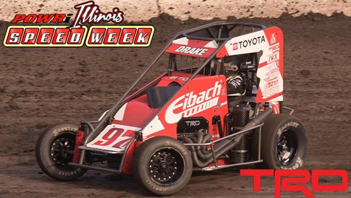 Kale Drake Clinches 11th Annual POWRi Illinois SPEEDWeek Championship