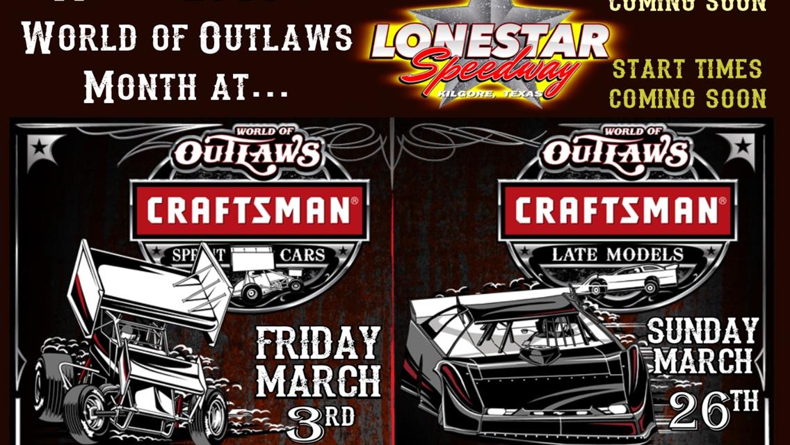 2017 Updated LONESTAR SPEEDWAY SCHEDULE - as of 12/1/16