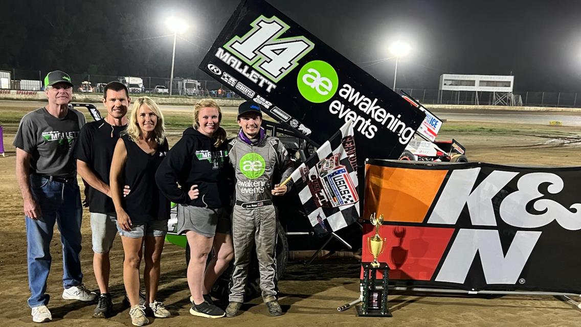 Jordon Mallett &quot;jets&quot; to USCS Speedweek finale victory at Jackson Motor Speedway on Saturday night.