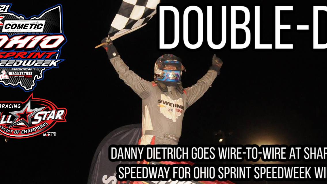 Danny Dietrich goes wire-to-wire at Sharon Speedway for Ohio Sprint Speedweek victory