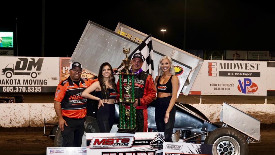 Lutz and Schafer Claim C & B Operations Power Series Nationals Opener at Huset’s Speedway