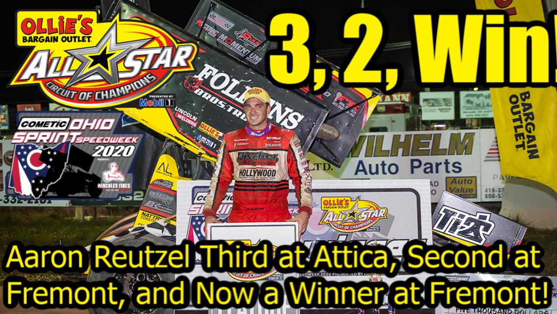Aaron Reutzel scores Speedweek victory during second stop at Fremont Speedway