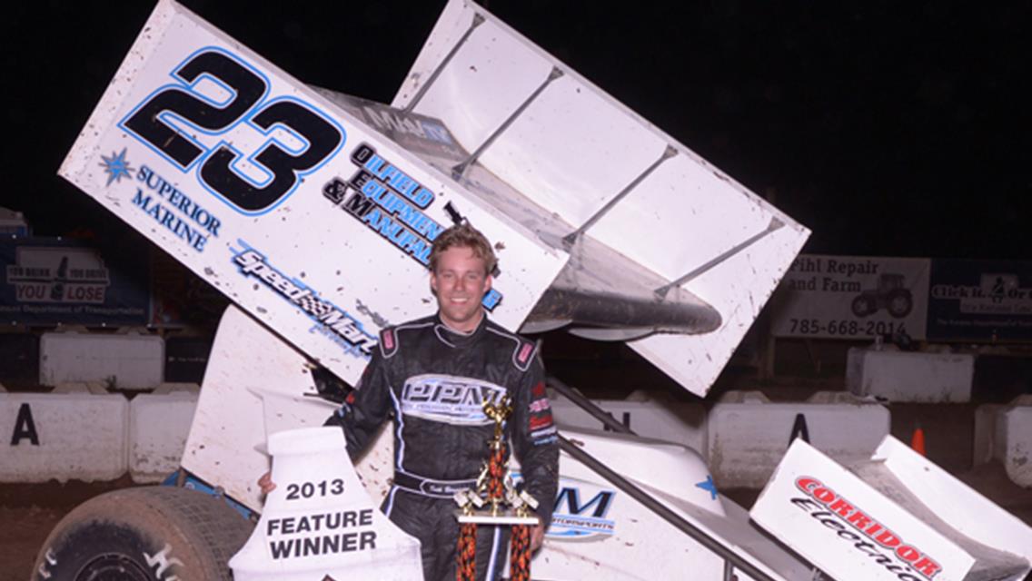 Seth Bergman thrills with Lucas Oil ASCS victory at Salina