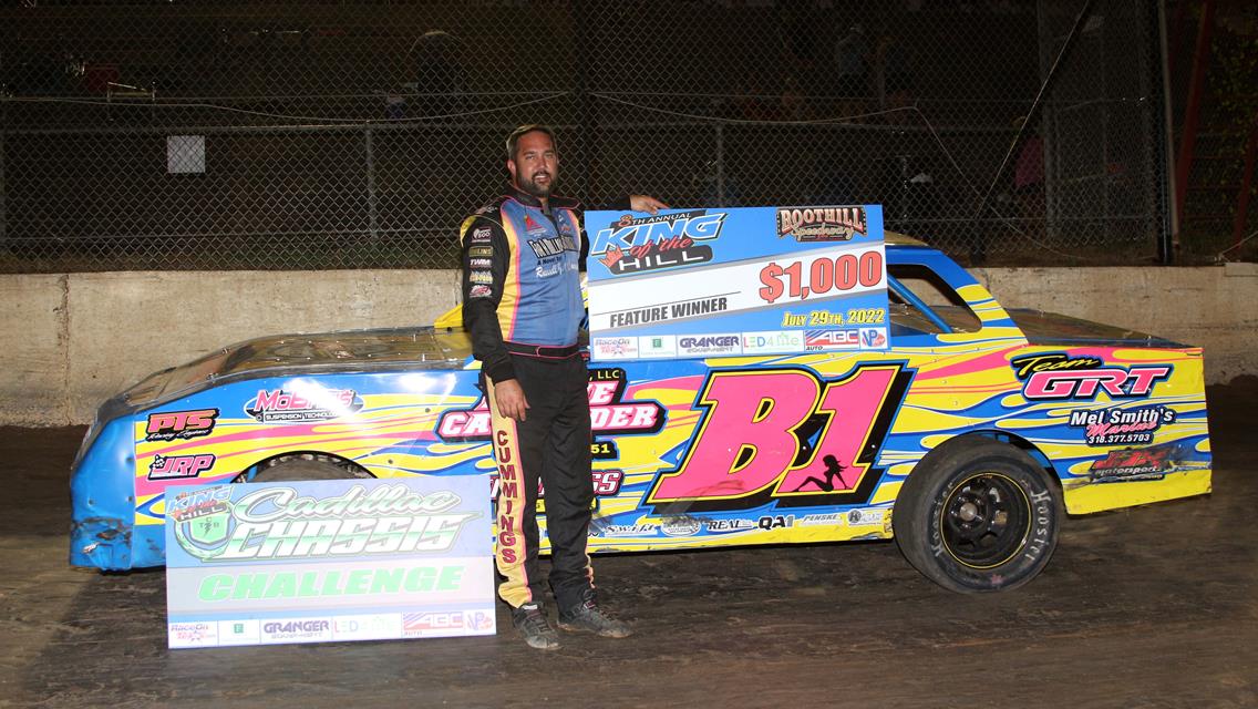 Rain Doesn&#39;t Stop King of The Hill.  Pursley and Cummings win Factory Stocks Prelims, Stuckey takes home first Crate Late Model Feature!