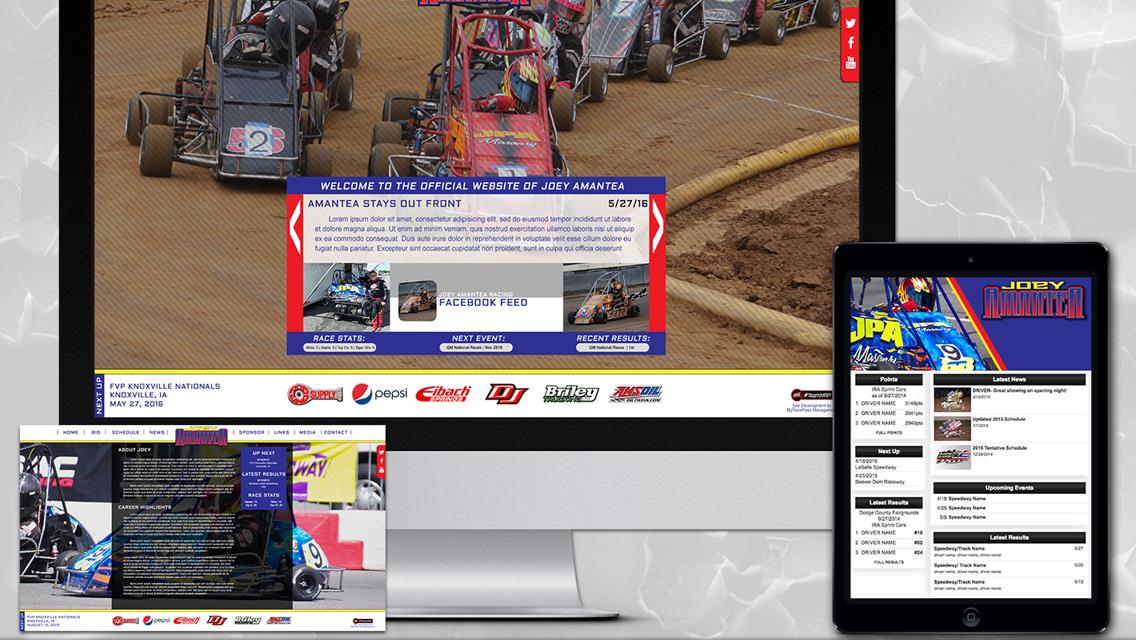 MyRacePass Develops Pro Platinum Package for Joey Amantea