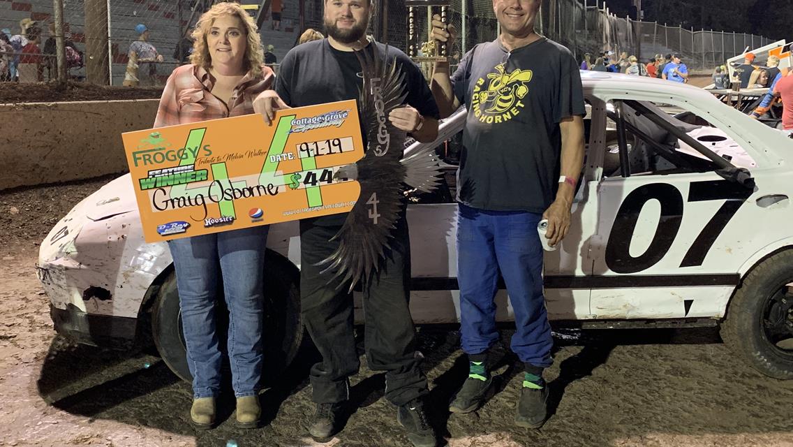 Graig Osborne Wins 2019 Froggy 44 Tribute To Mel; Chad Groves Sweeps Late Model Weekend