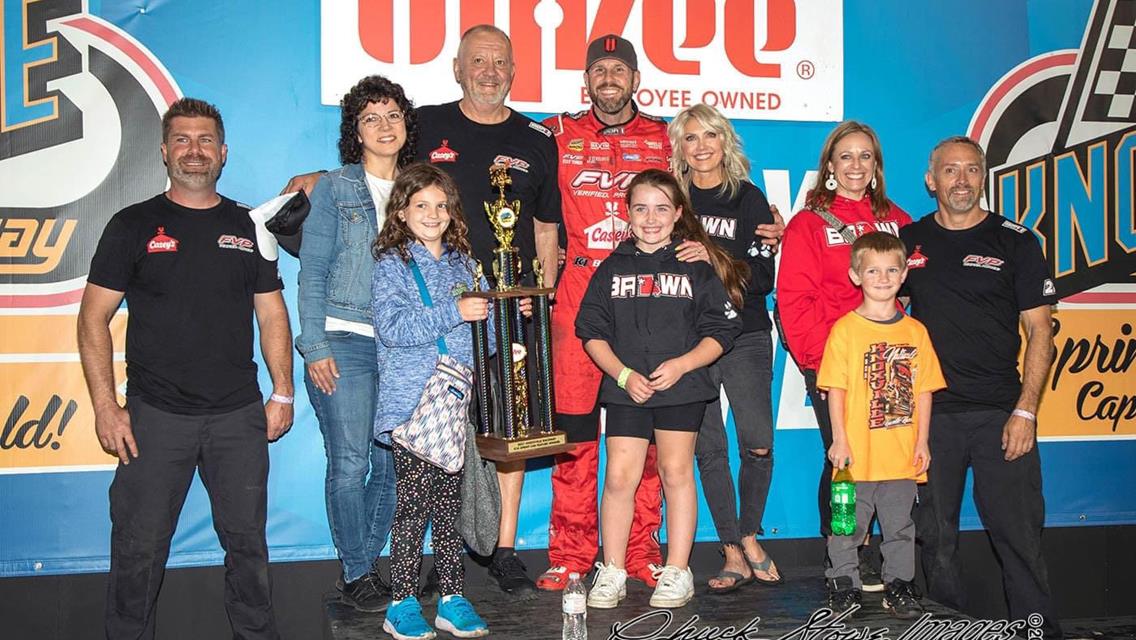 Brian Brown Sets New Track Record Before Posting Pair of Wins at Knoxville Raceway
