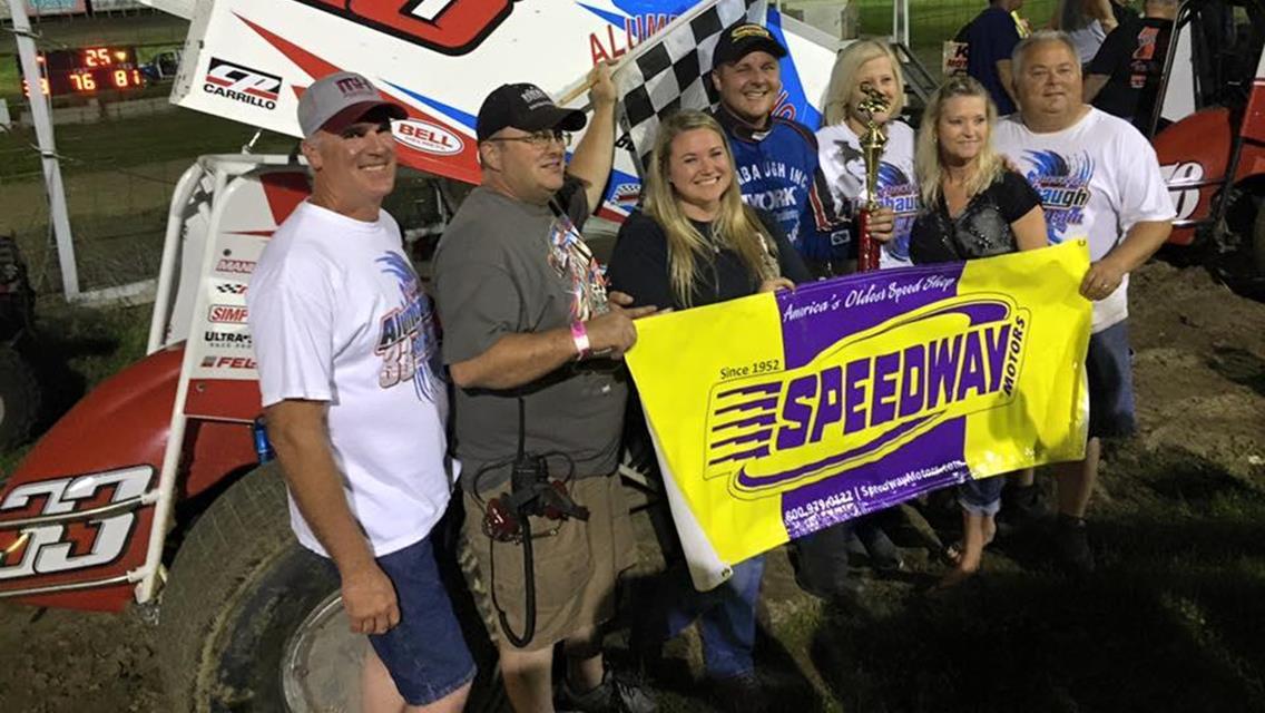Alumbaugh wins Budweiser Shootout