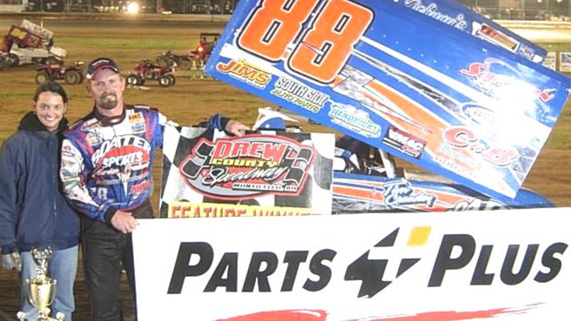 Crawley scores Parts Plus USCS Mid South Thunder win at Drew County Speedway