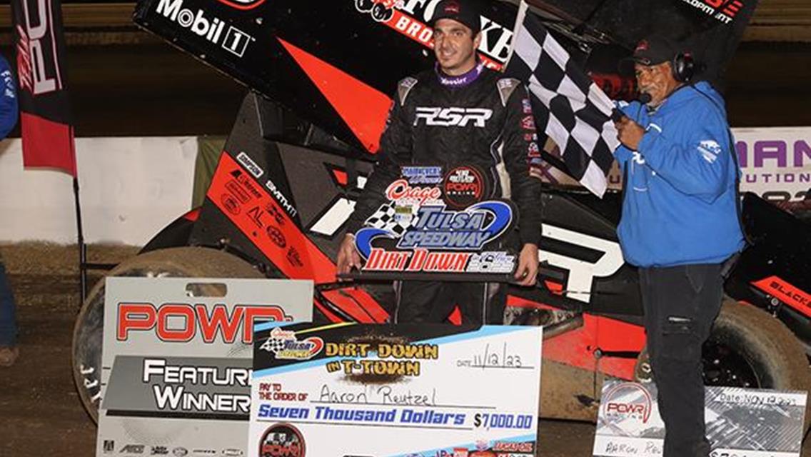 Aaron Reutzel Remains Winning with POWRi 410 BOSS Championship Night at Tulsa Speedway