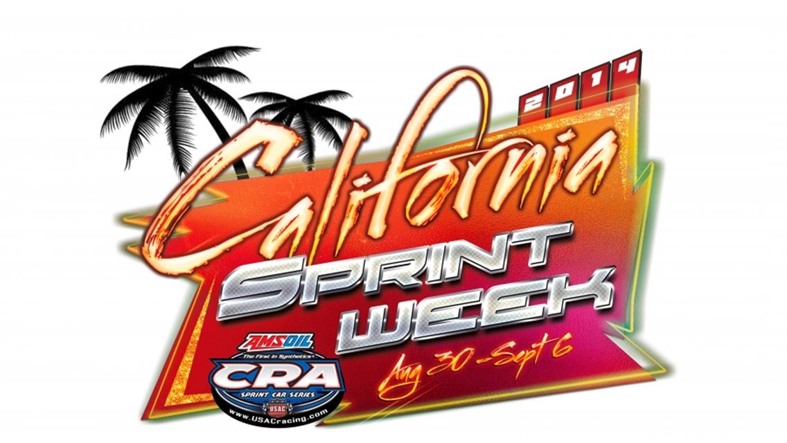 3 “CALIFORNIA SPRINT WEEK” FINALES THIS WEEK