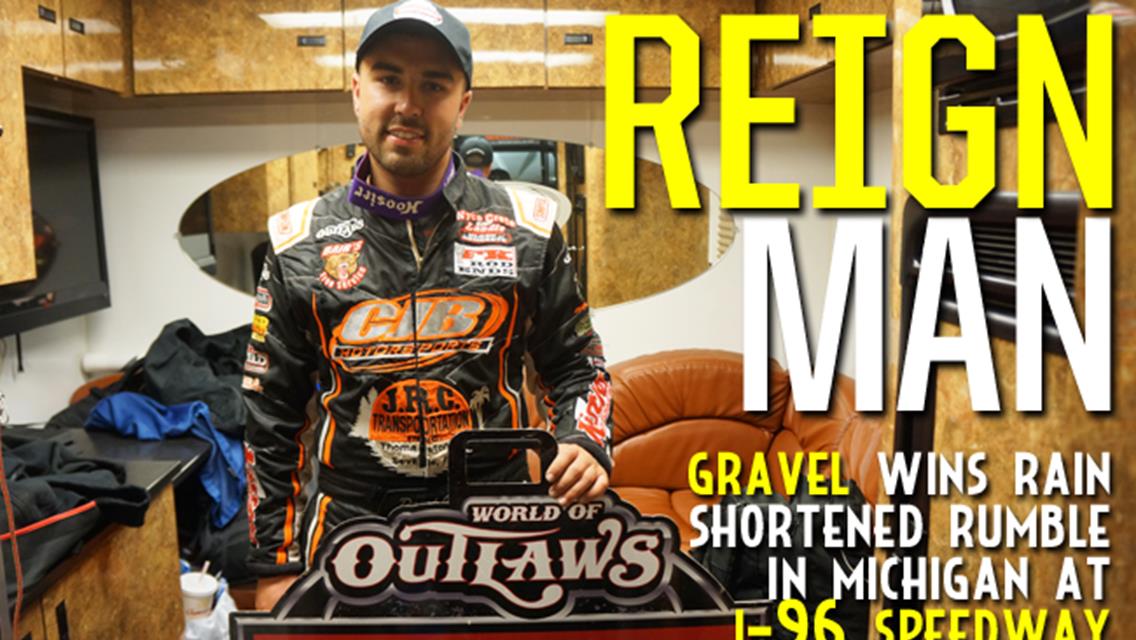 Rain Aids Gravel in I-96 Speedway Win