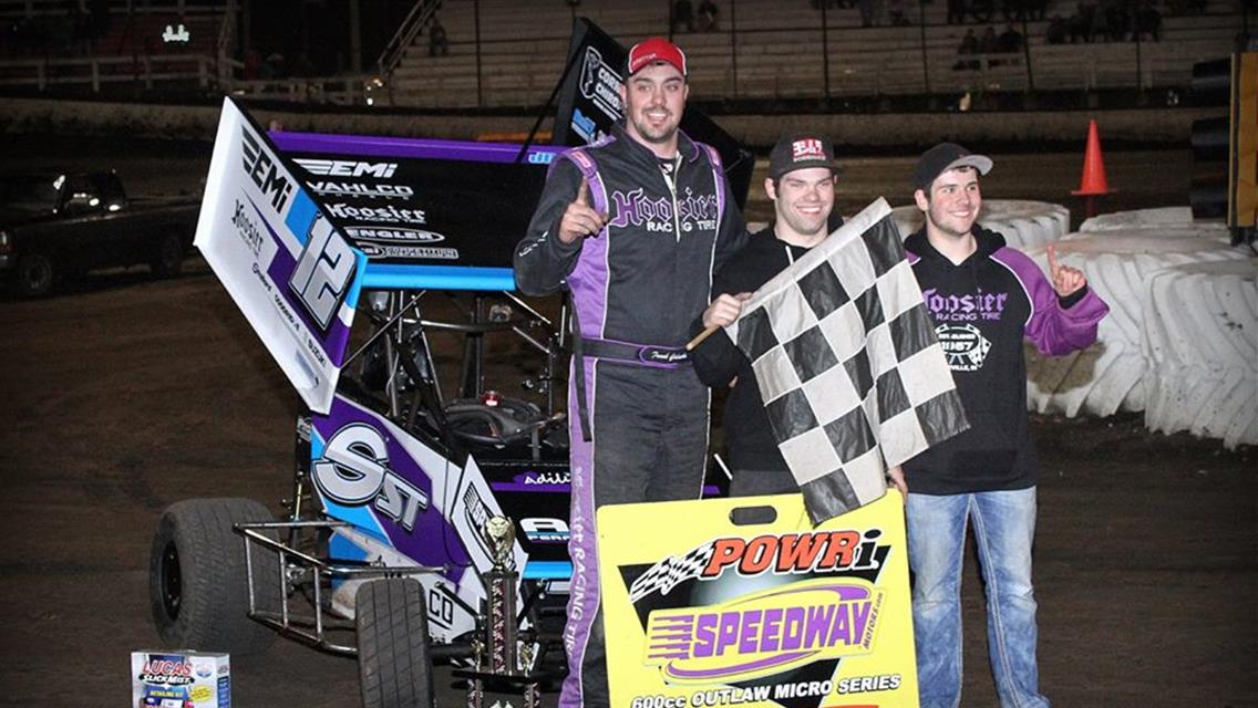 Galusha Cleans House, Triumphs Twice In POWRi Action