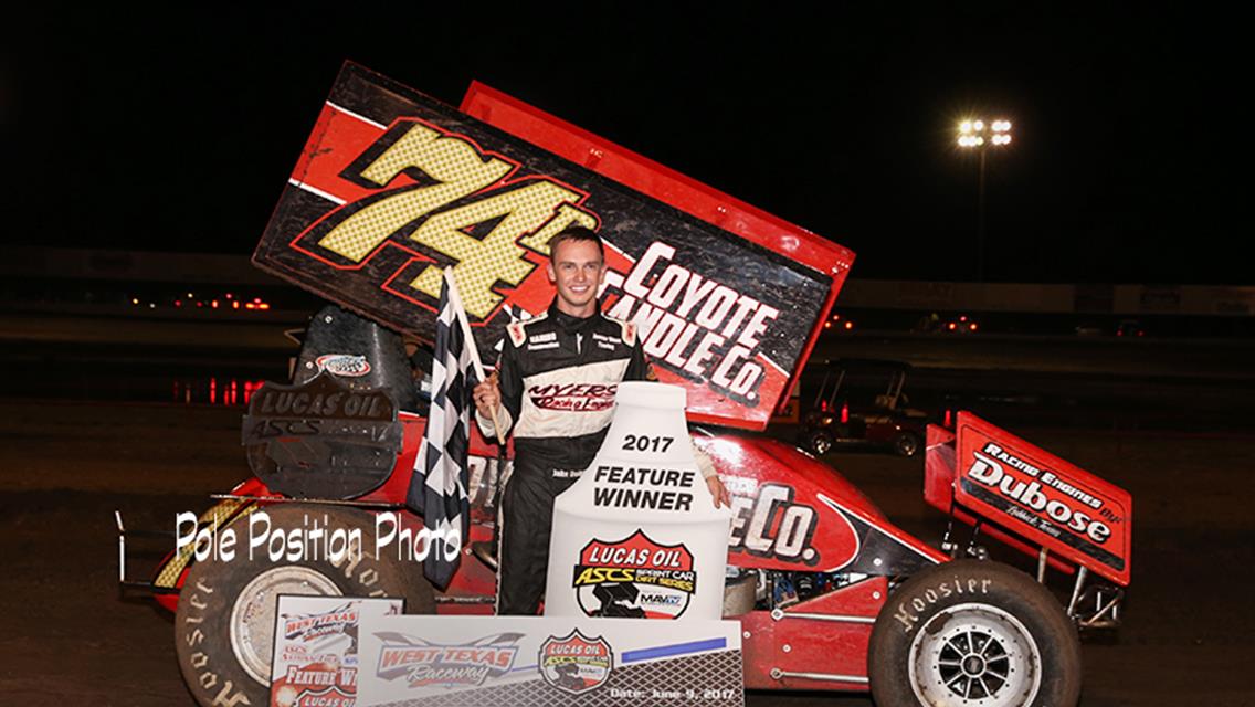 Jake Bubak Is A First Time Winner With Lucas Oil ASCS At West Texas Raceway