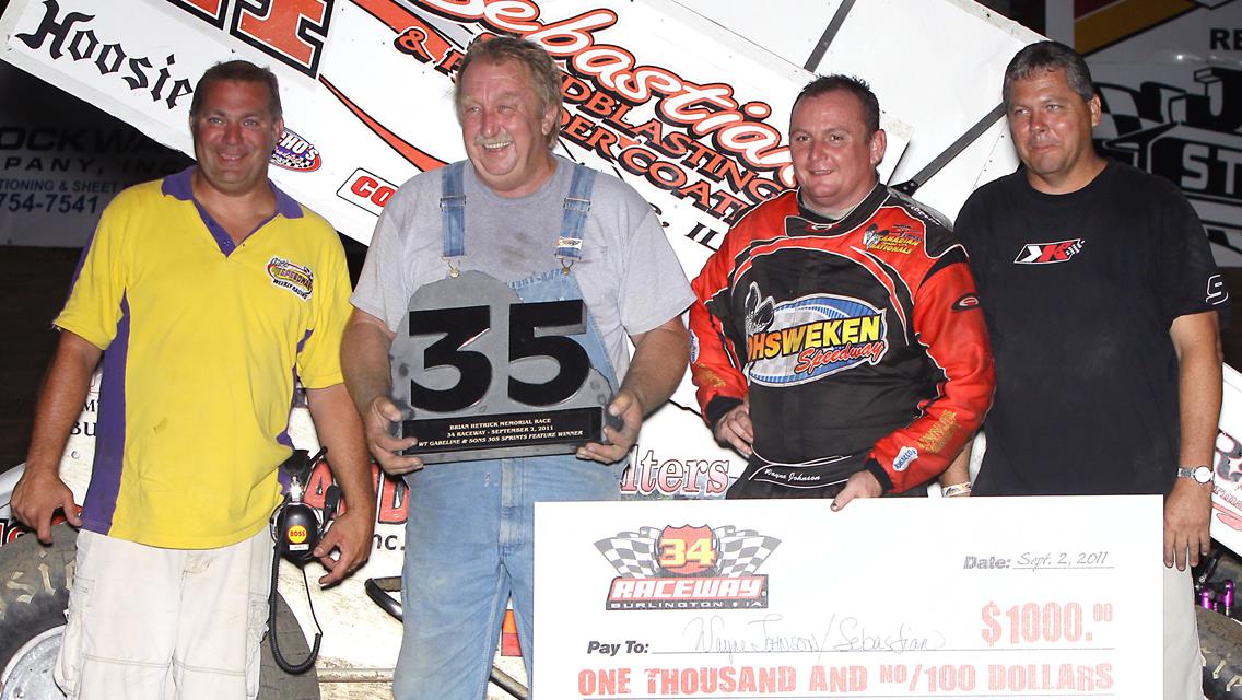Wayne in Victory Lane at 34 Raceway (Dennis Krieger Imagery)