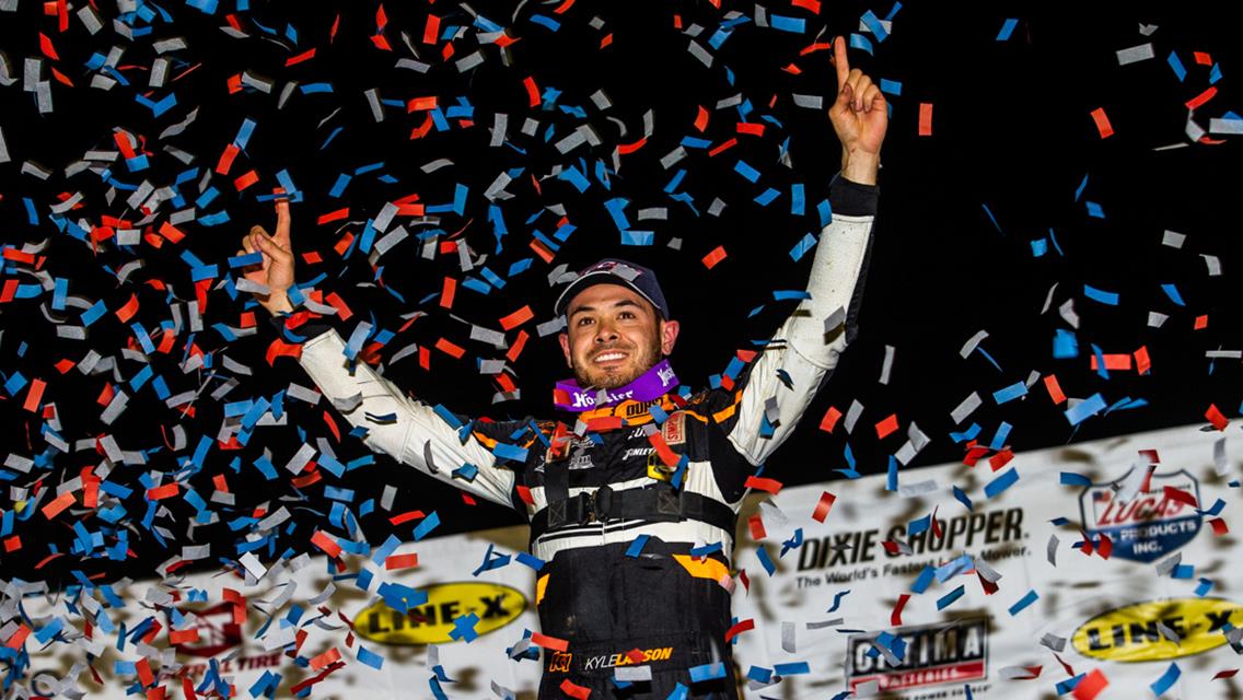 Larson Dominates Lucas Dirt Season Opener at All-Tech