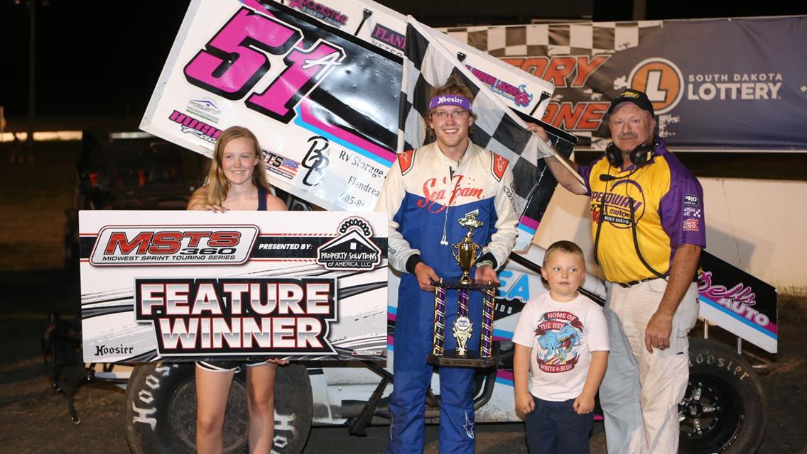 Amdahl takes 2, winning MSTS, IMCA sprints at I-90 Speedway