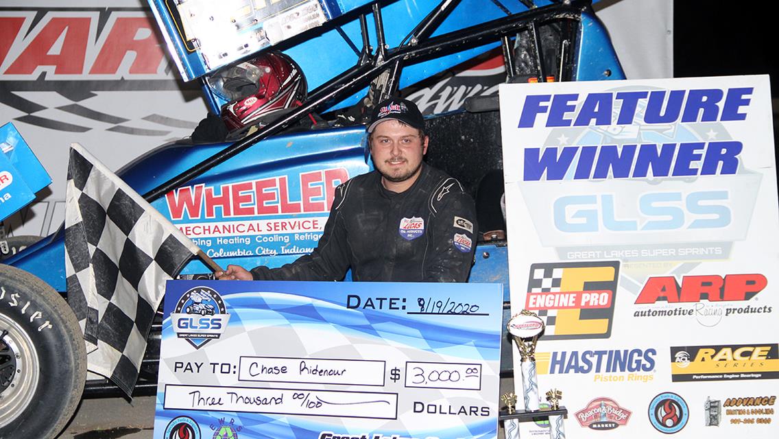 RIDENOUR HOLDS ON FOR BIG PAYDAY