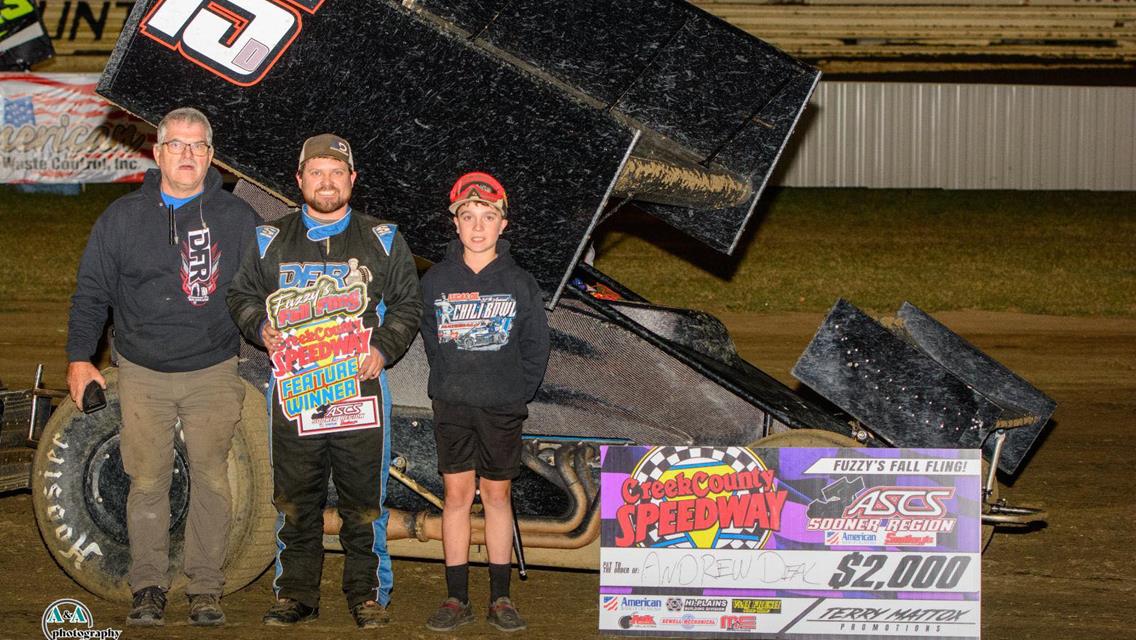 Andrew Deal Breaks Through During Night 1 Of Fuzzy&#39;s Fall Fling At Creek County Speedway!